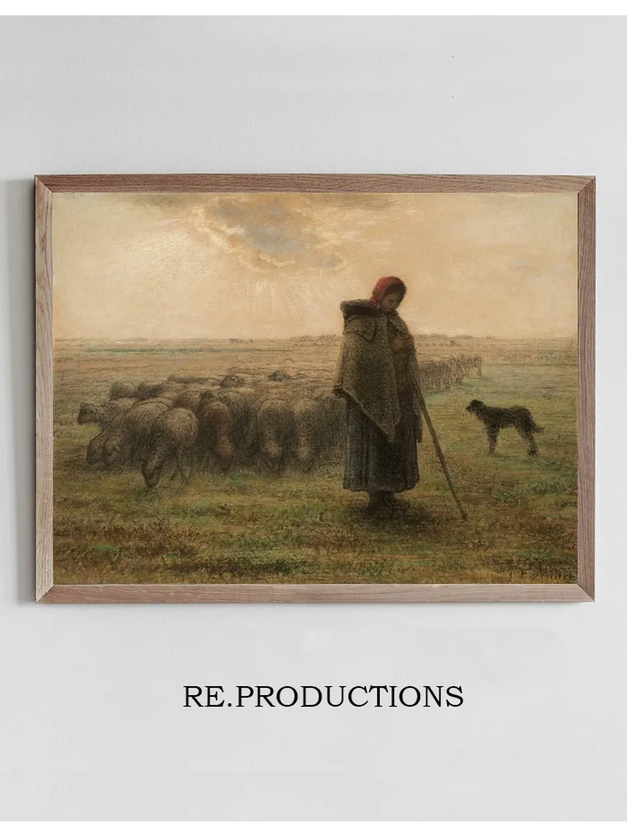 Shepherdess and Her Flock