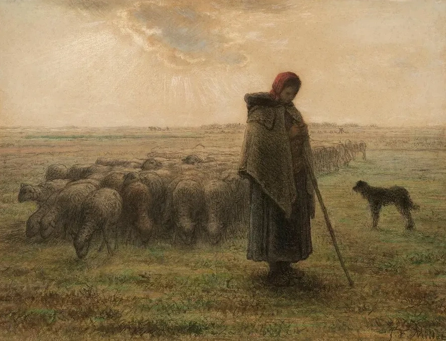 Shepherdess and Her Flock