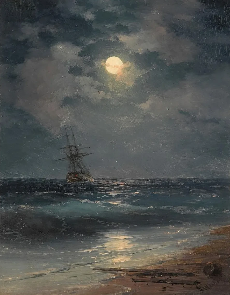 Ship by Moonlight