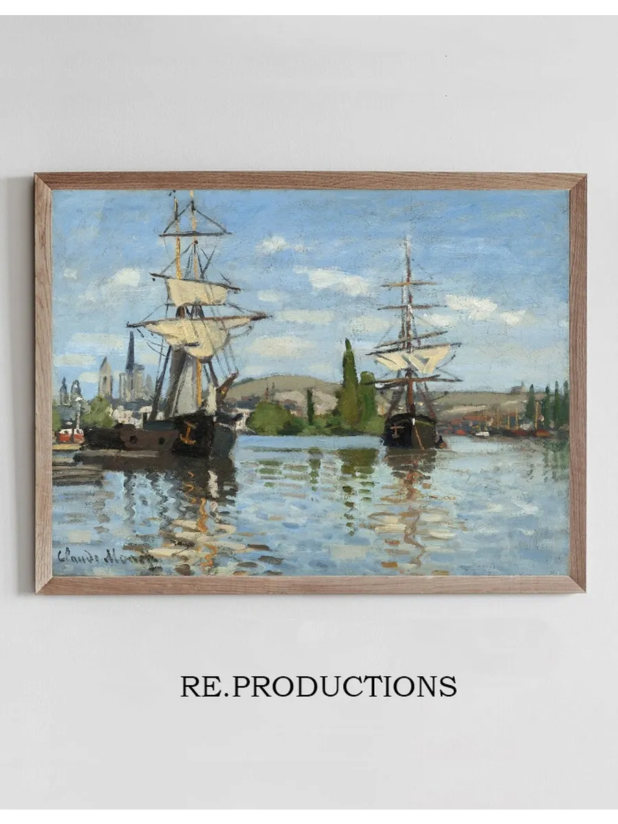 Ships Riding on the Seine at Rouen