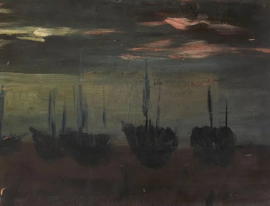 Ships in Moonlight