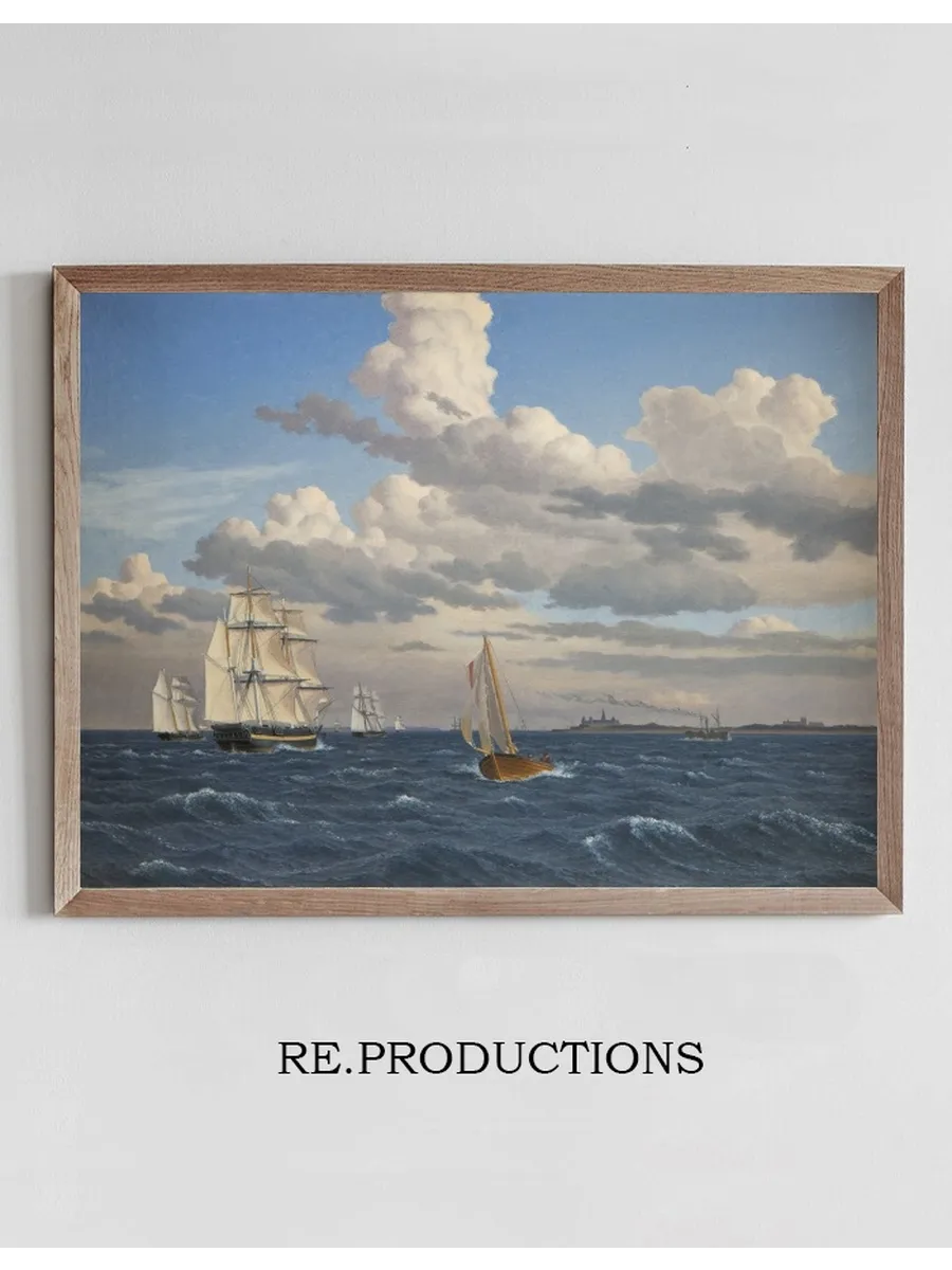 Ships in the Sound North of Kronborg Castle, Elsinore