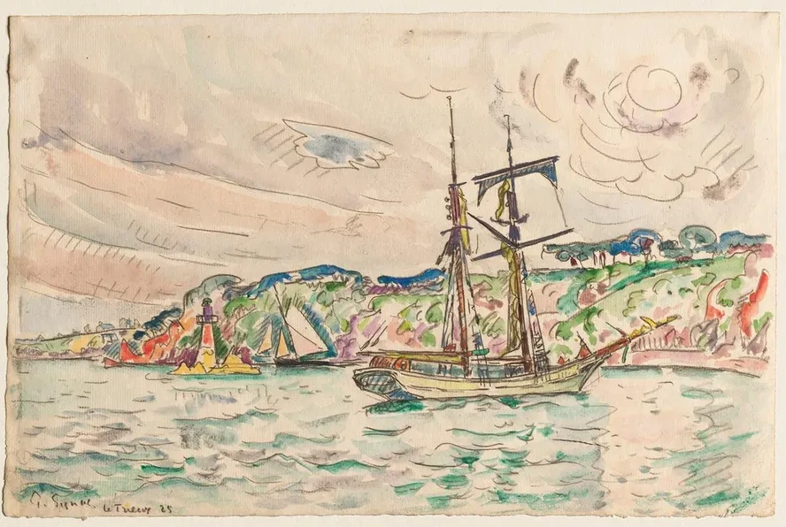 Ships near the Trieux River