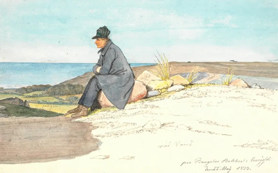 Siddende Mand I Bangsbo Bakker, Vendsyssel, 22. Maj 1833