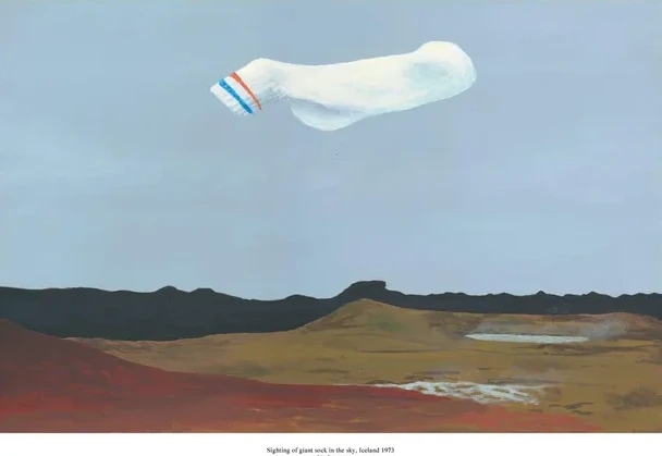 Sighting of Giant Sock in the Sky Iceland 1973