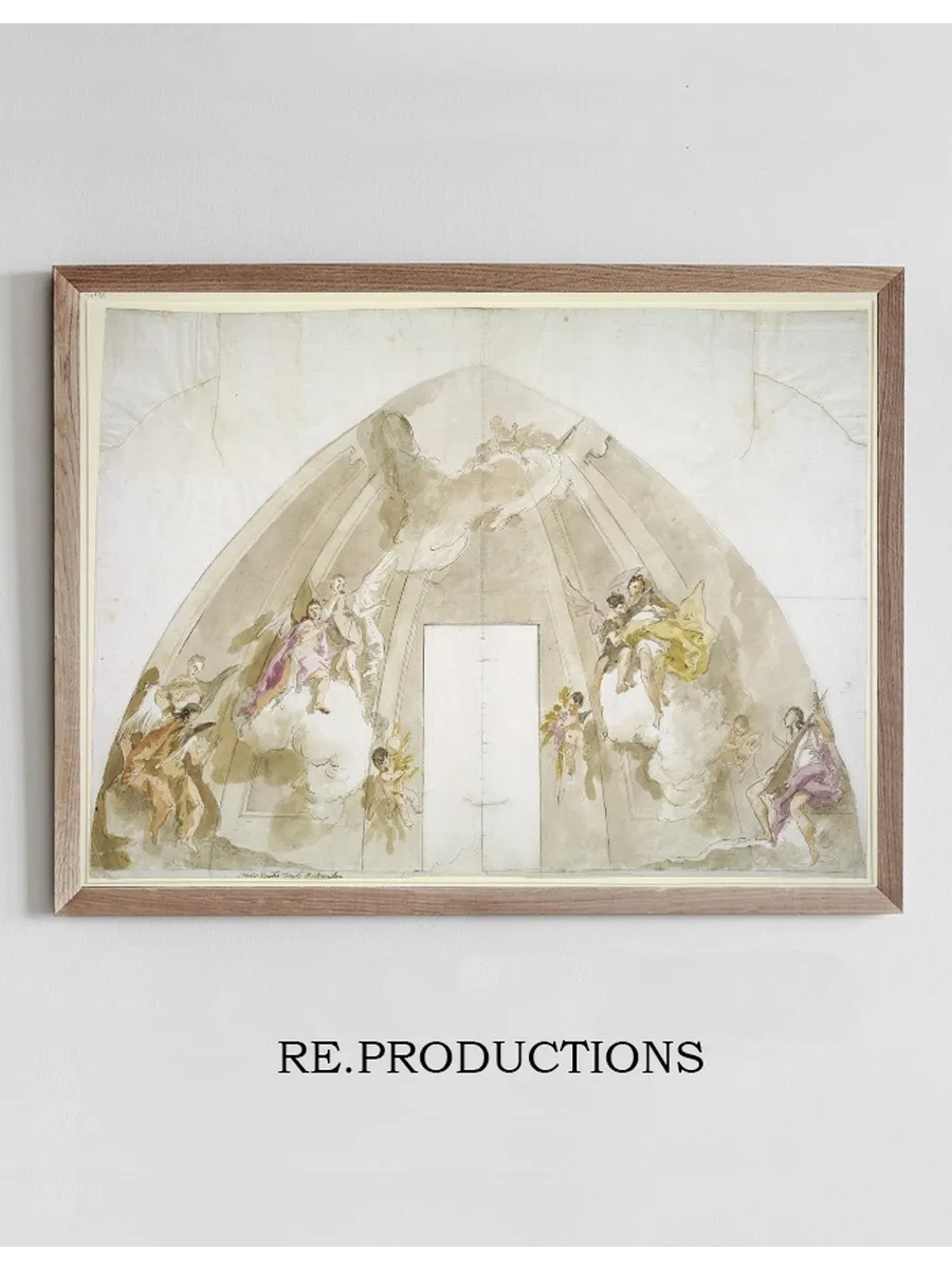 Singing and Music - Making Angels Preparatory Drawing for the Ceiling of Udine Cathedral