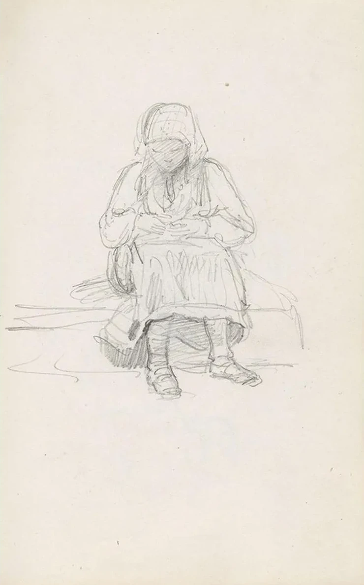 Sitting Female Figure