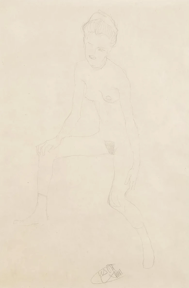 Sitting Female Nude