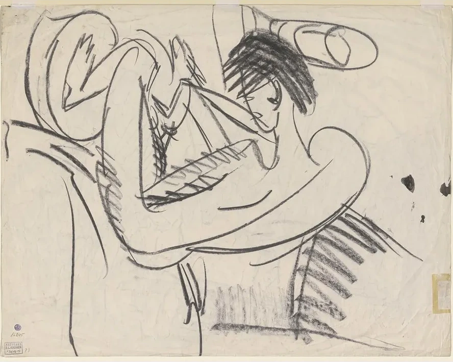 Sitting Female Nude