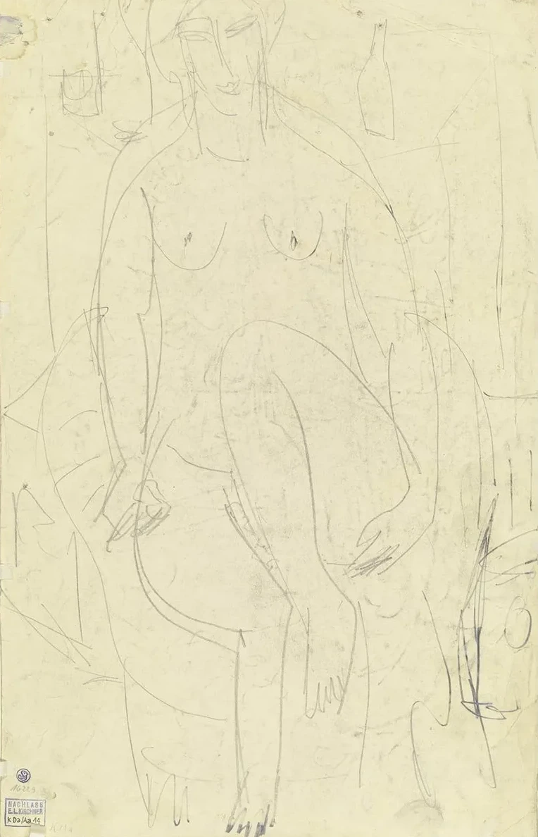 Sitting Female Nude
