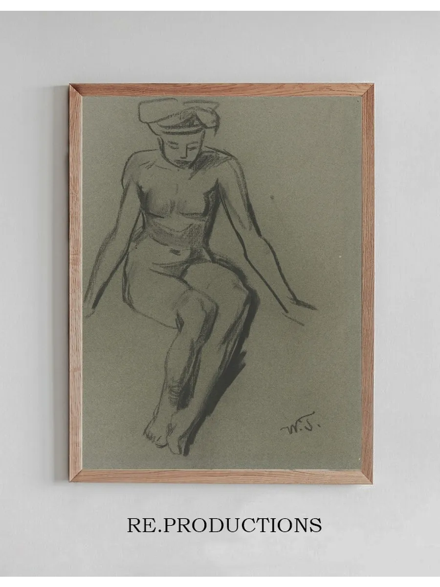 Sitting Female Nude