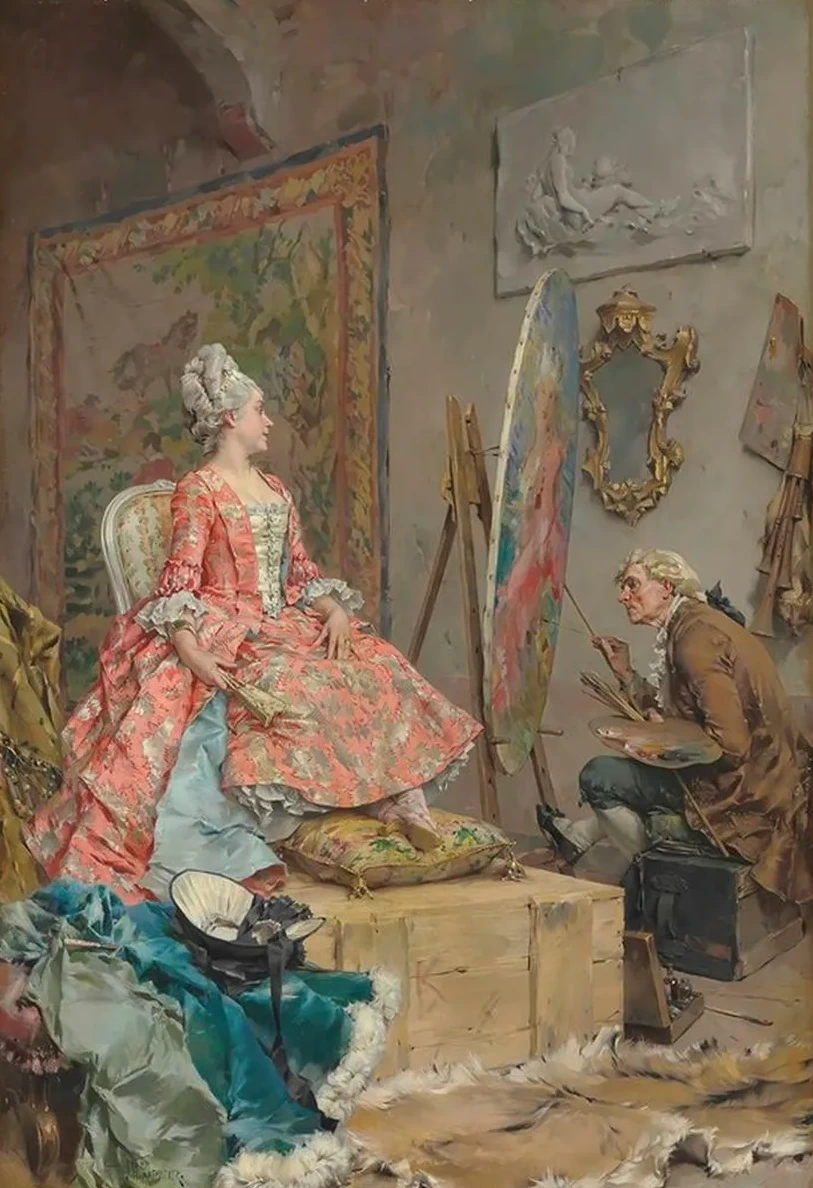 Sitting for Her Portrait