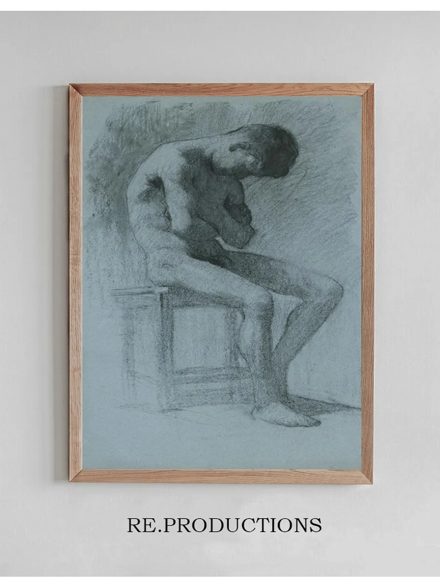 Sitting Male Nude