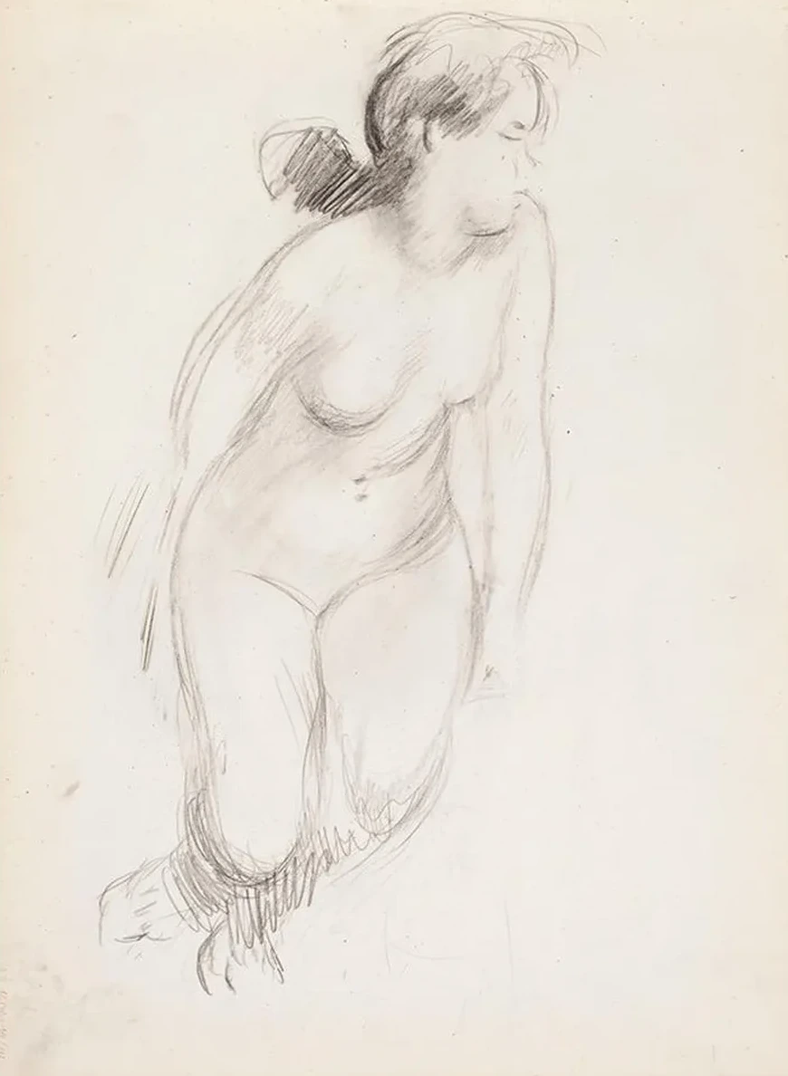 Sitting Naked Woman