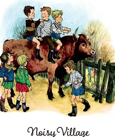 Sitting on the bull - Noisy VIllage