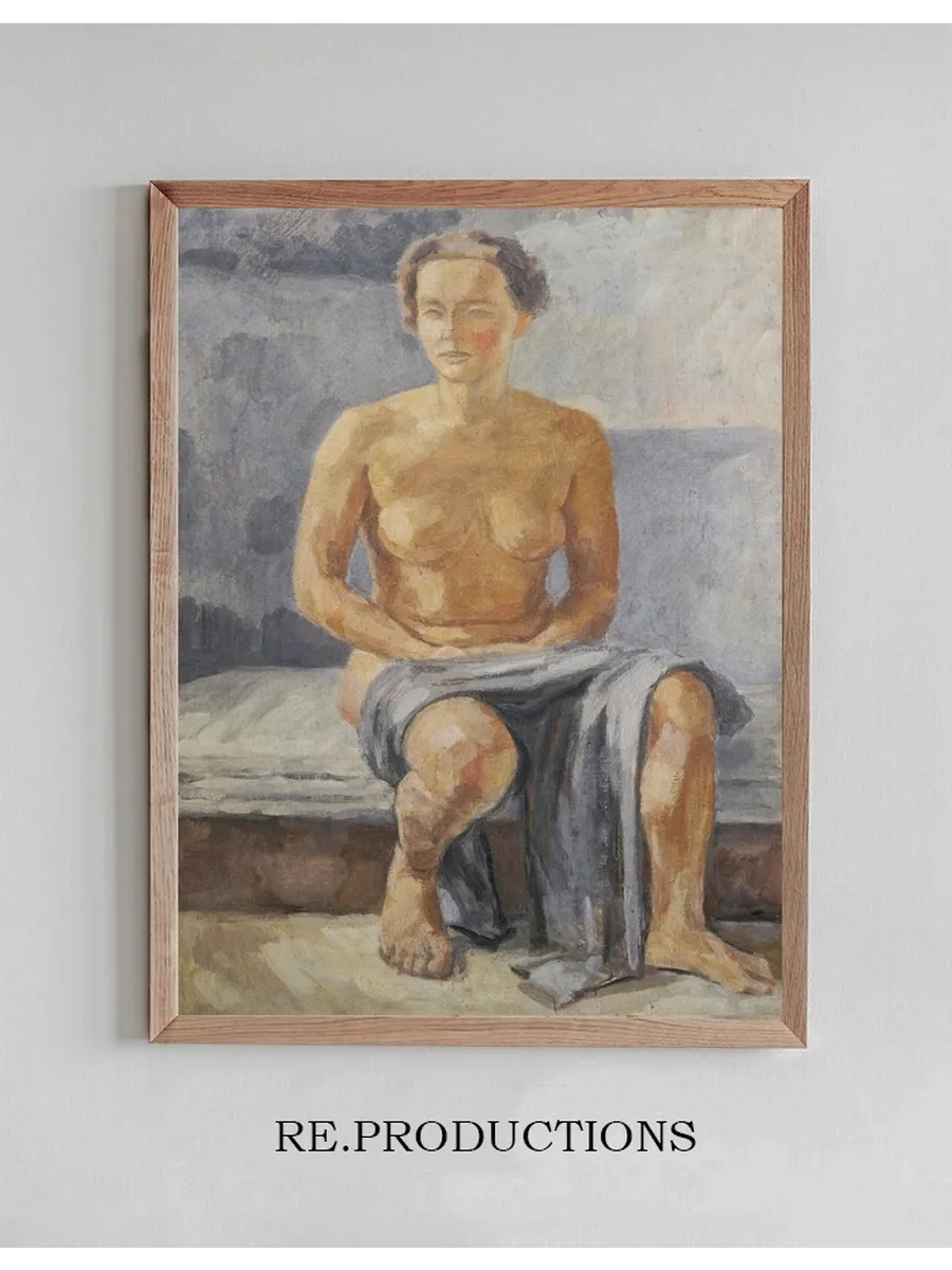 Sitzender Weiblicher Akt