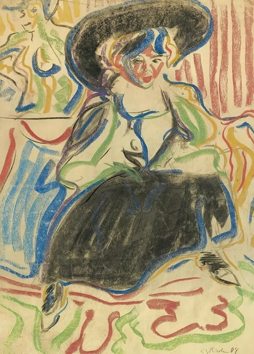 Sitzendes M dchen Mit Hut (Seated Girl With A Hat)
