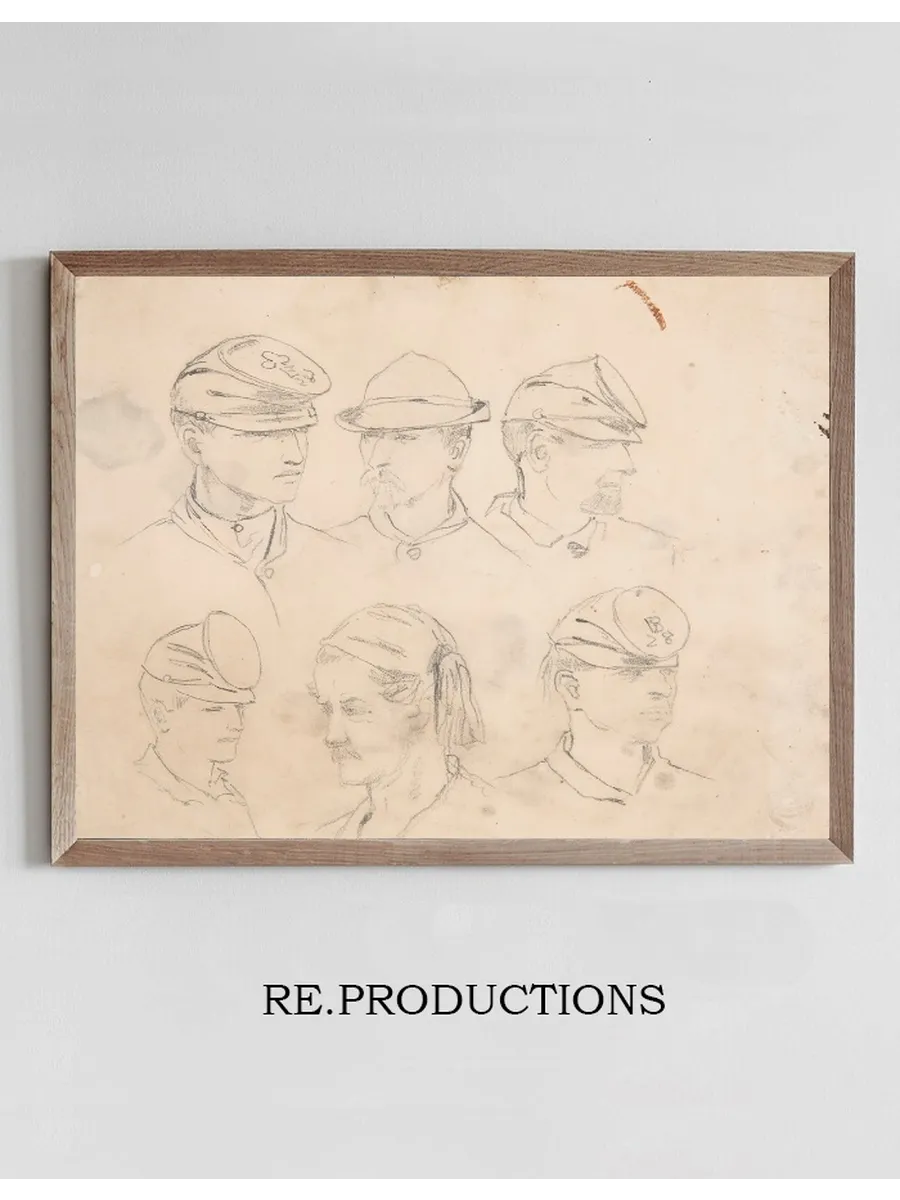 Six Studies of Soldiers Heads