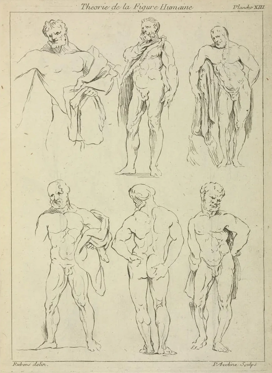 Six Male Figures