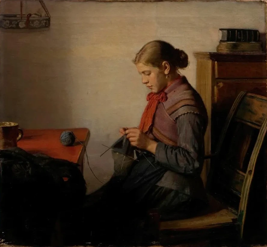 Skagen Girl, Maren Sofie, Knitting
