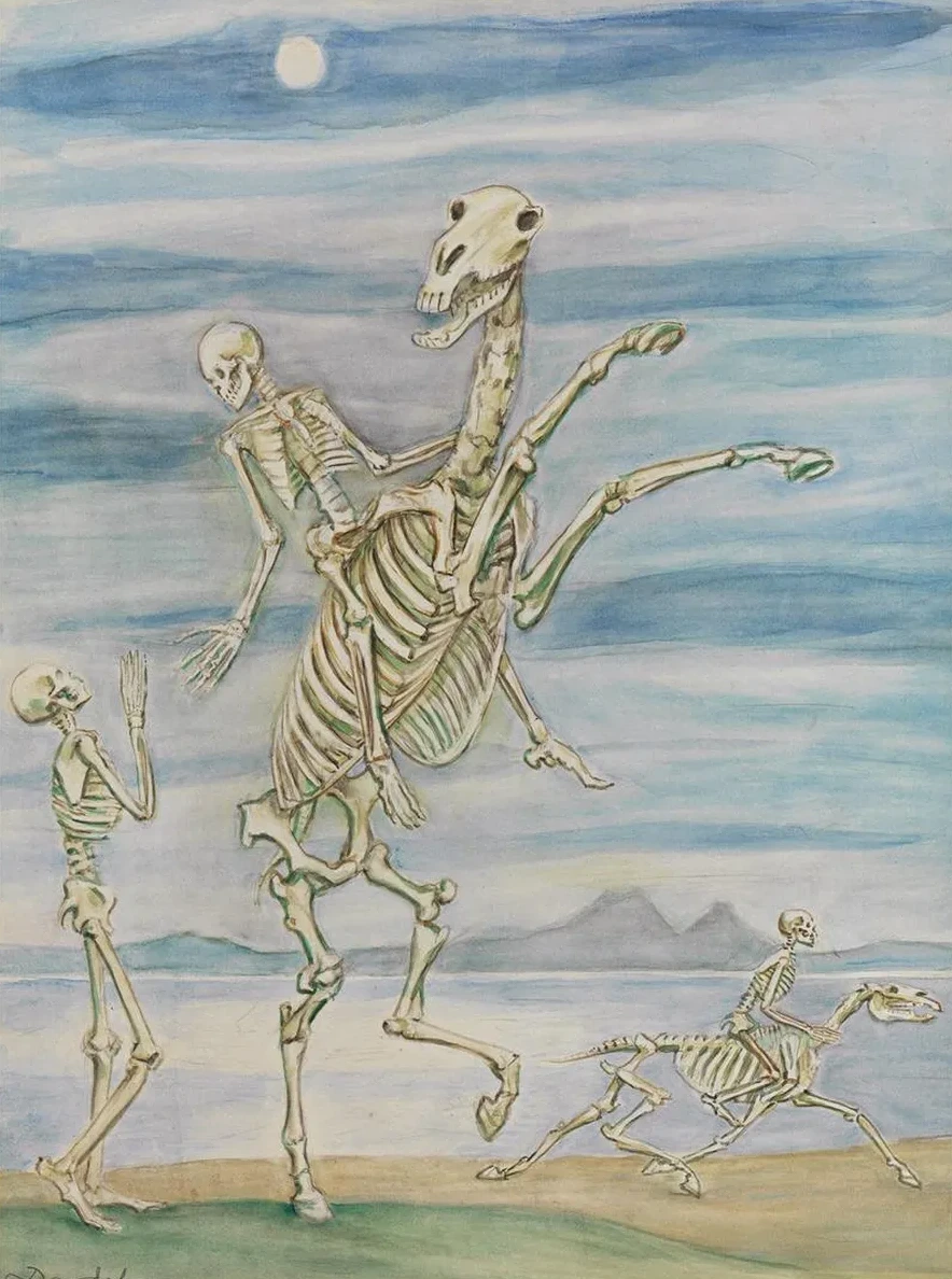 Skeleton on Horseback
