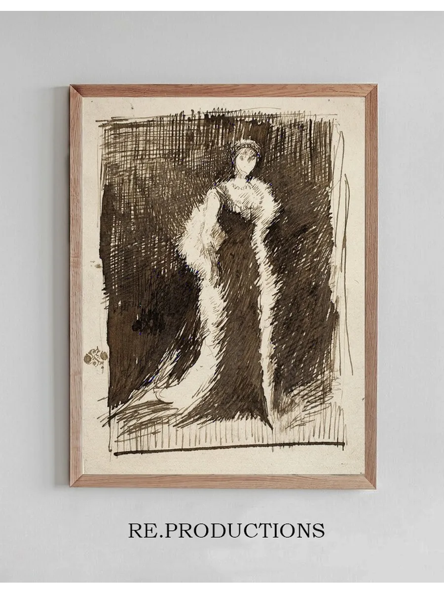 Sketch after Arrangement in Black Lady Meux