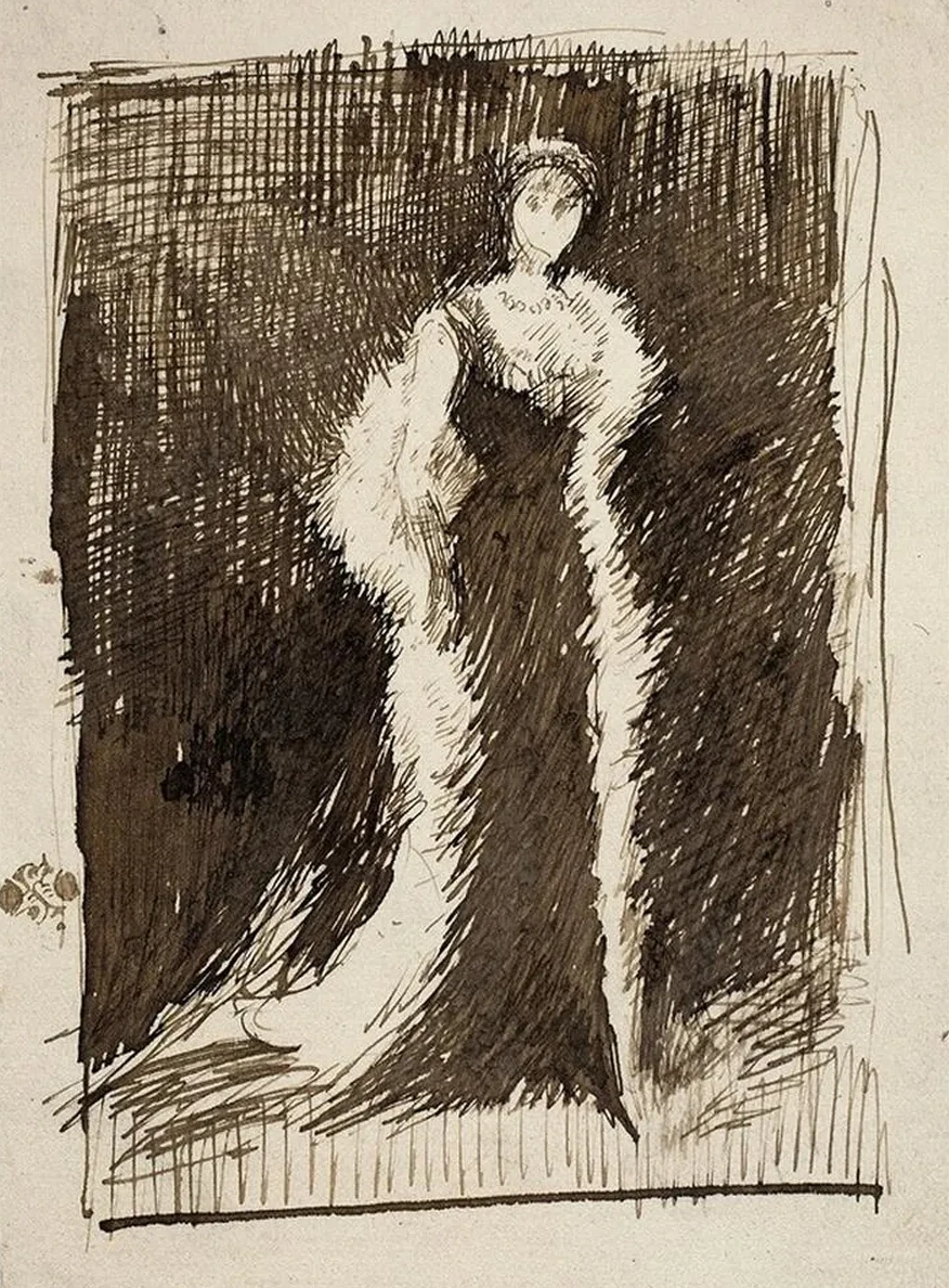 Sketch after Arrangement in Black Lady Meux