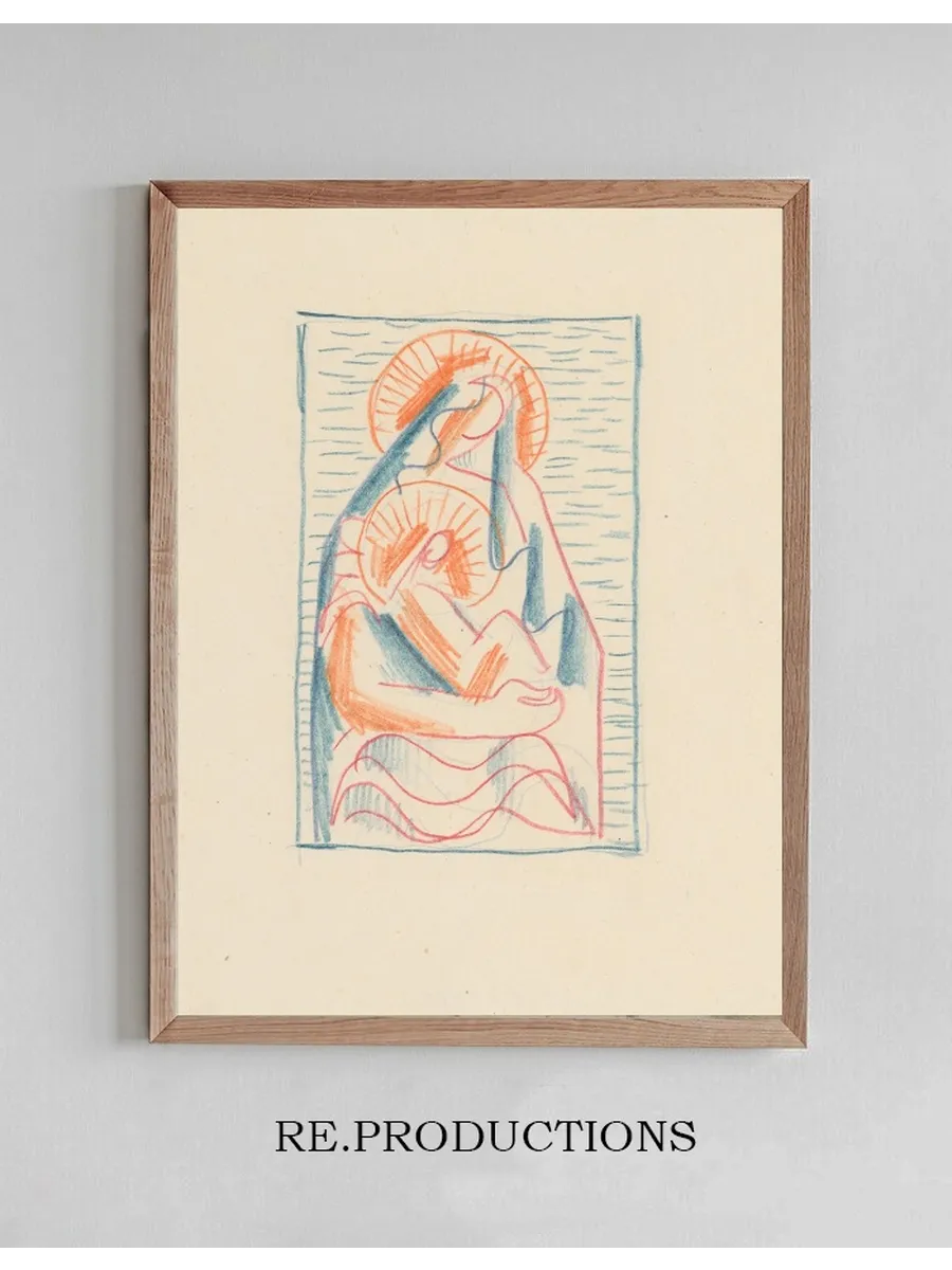 Sketch for Madonna and Child in Her Lap