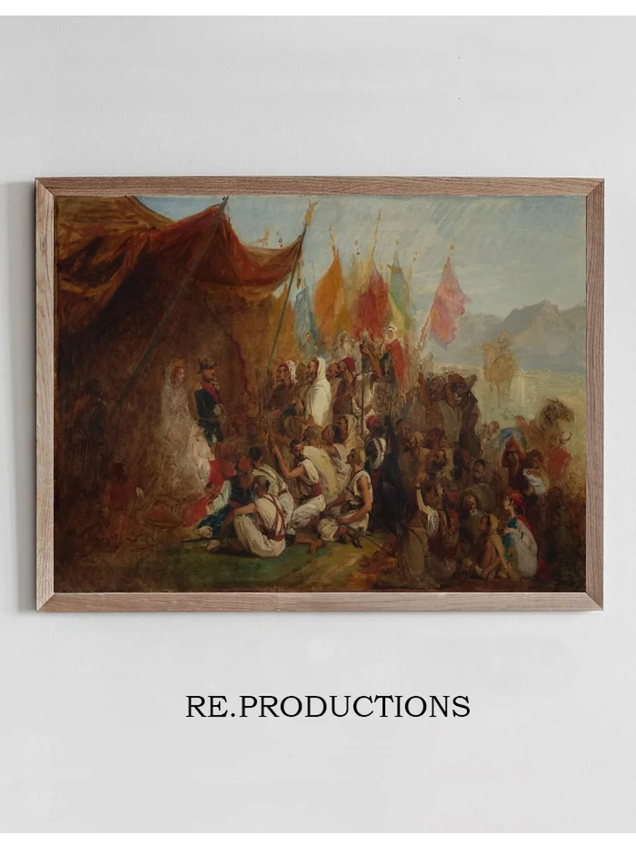 Sketch for Reception of Emperor Napoleon III and Empress Eug nie by the Kabyle Leaders at Algiers on September