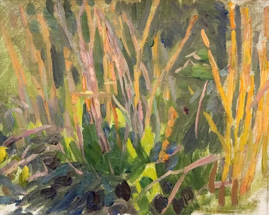 Sketch for the Knight and the Maiden (dandelions)