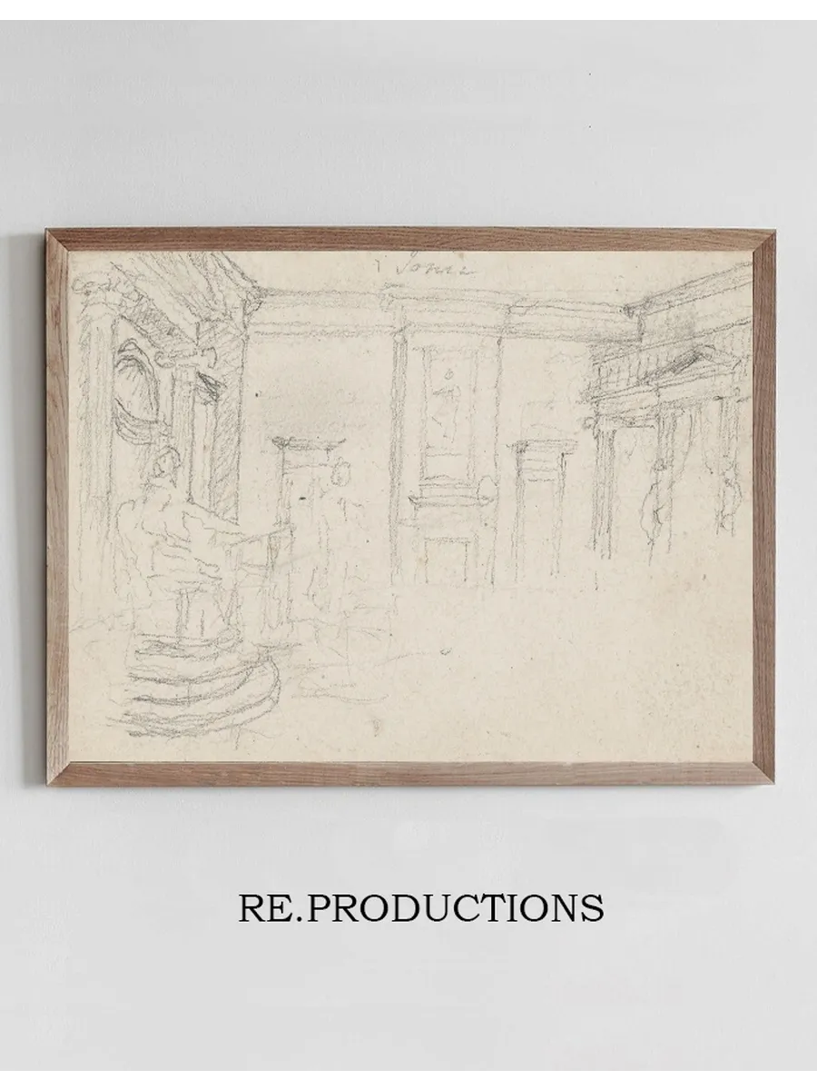 Sketch for the Interior of the Maryland State House,annapolis