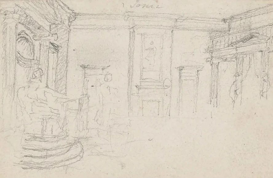 Sketch for the Interior of the Maryland State House,annapolis