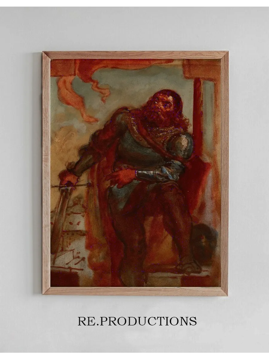 Sketch for the Painting Wac Aw Wilczek During the Defence of the Benedictine Monastery in Trzebice in Moravia