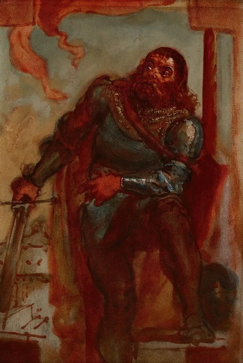 Sketch for the Painting Wac Aw Wilczek During the Defence of the Benedictine Monastery in Trzebice in Moravia