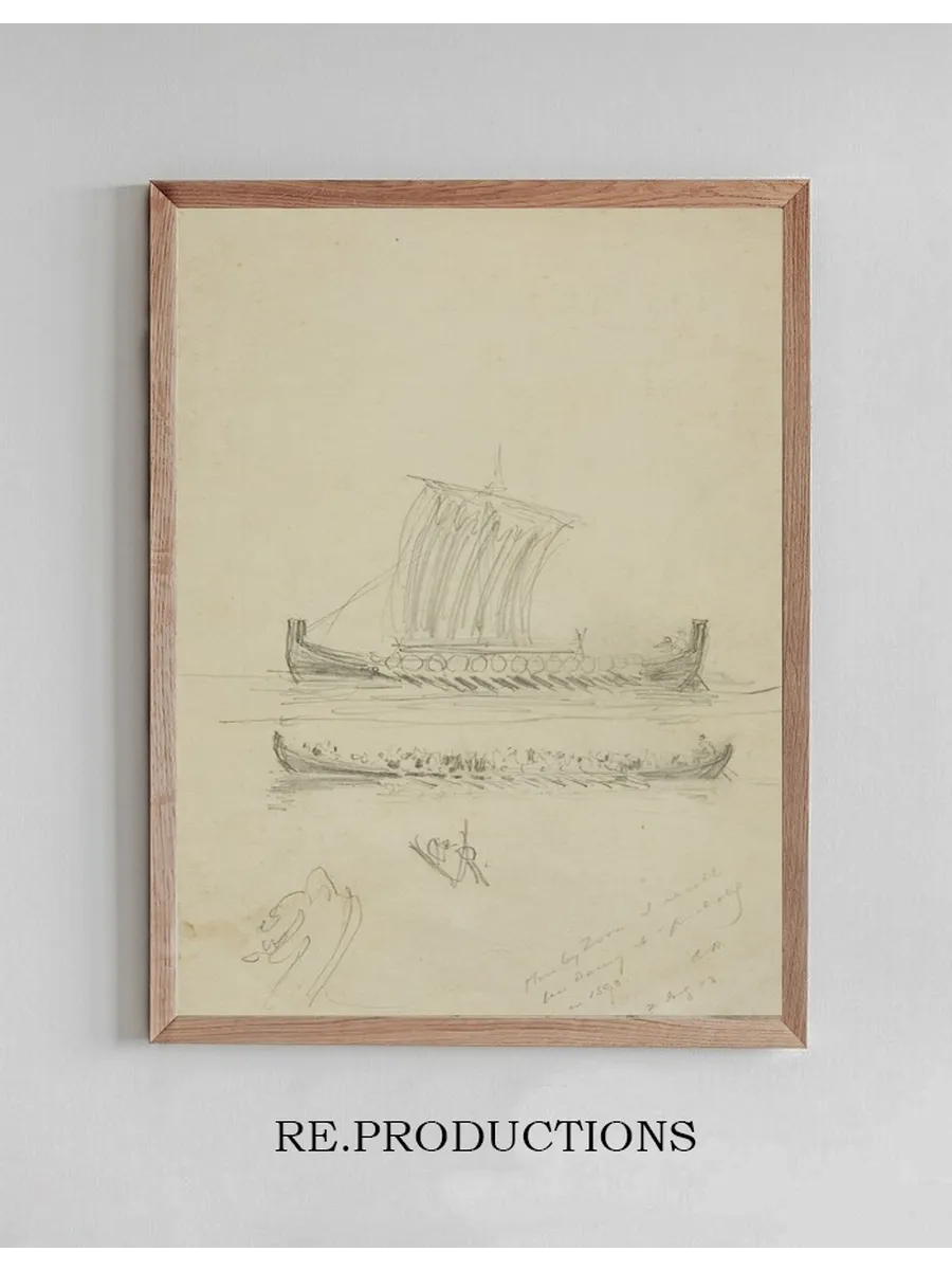 Sketch of Captain Anderson's Sailing Vessel