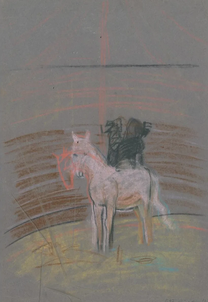 Sketch of a Horse in a Ring