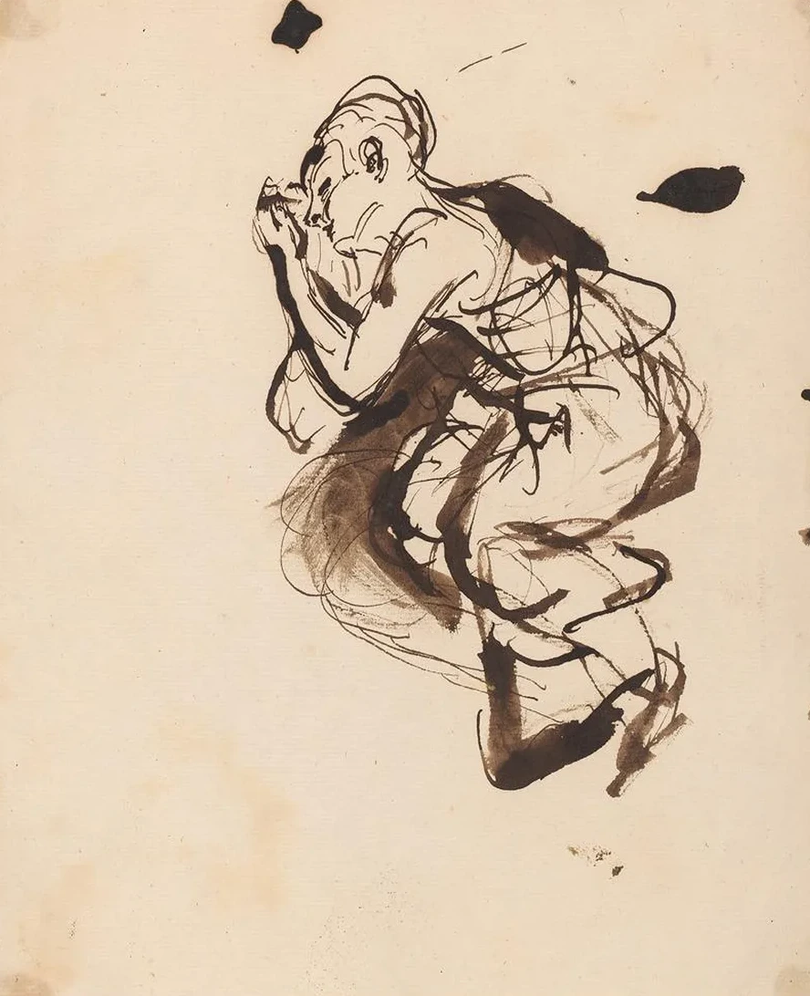 Sketch of a Sleeping Woman