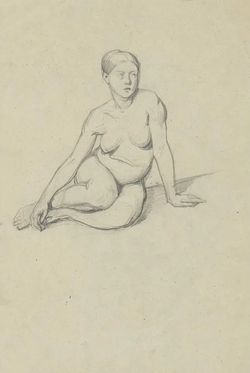 Sketch of a Nude Female