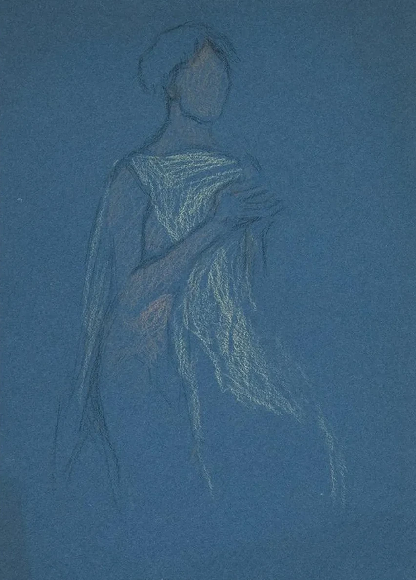 Sketch of a Woman Costume Study for a Play III