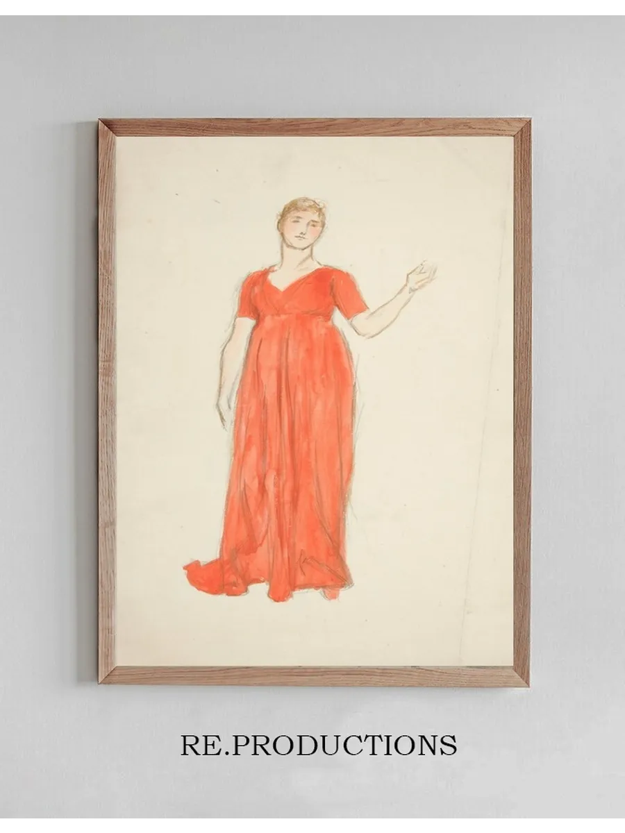 Sketch of a Woman Costume Study for a Play