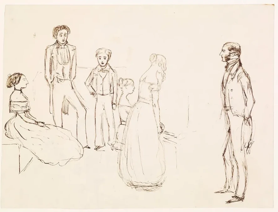 Sketch of an Evening Party