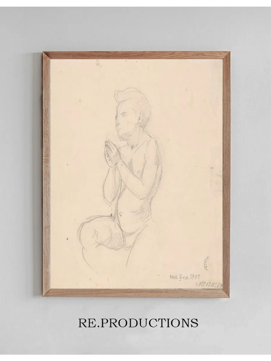 Sketch of Angel for the Painting the Immaculate Conception