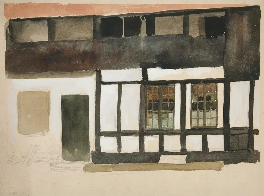 Sketch of Exterior of a Tudorhouse