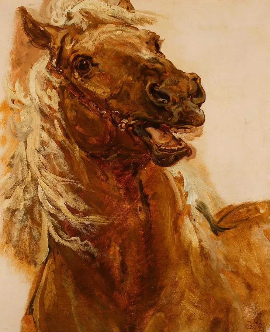 Sketch of Horse's Head for the Painting Zamoyski at Byczyna