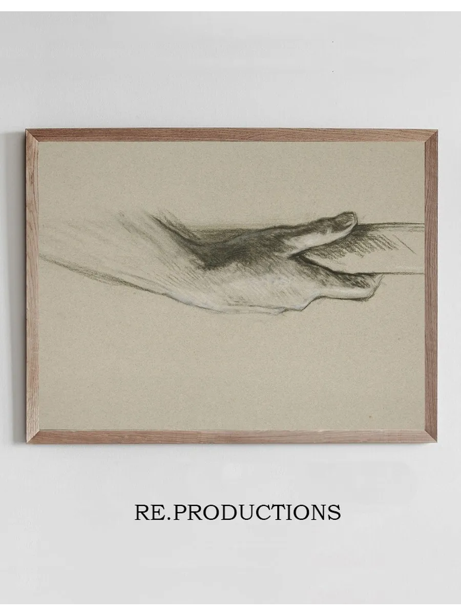Sketch of One Hand Grasping Apole
