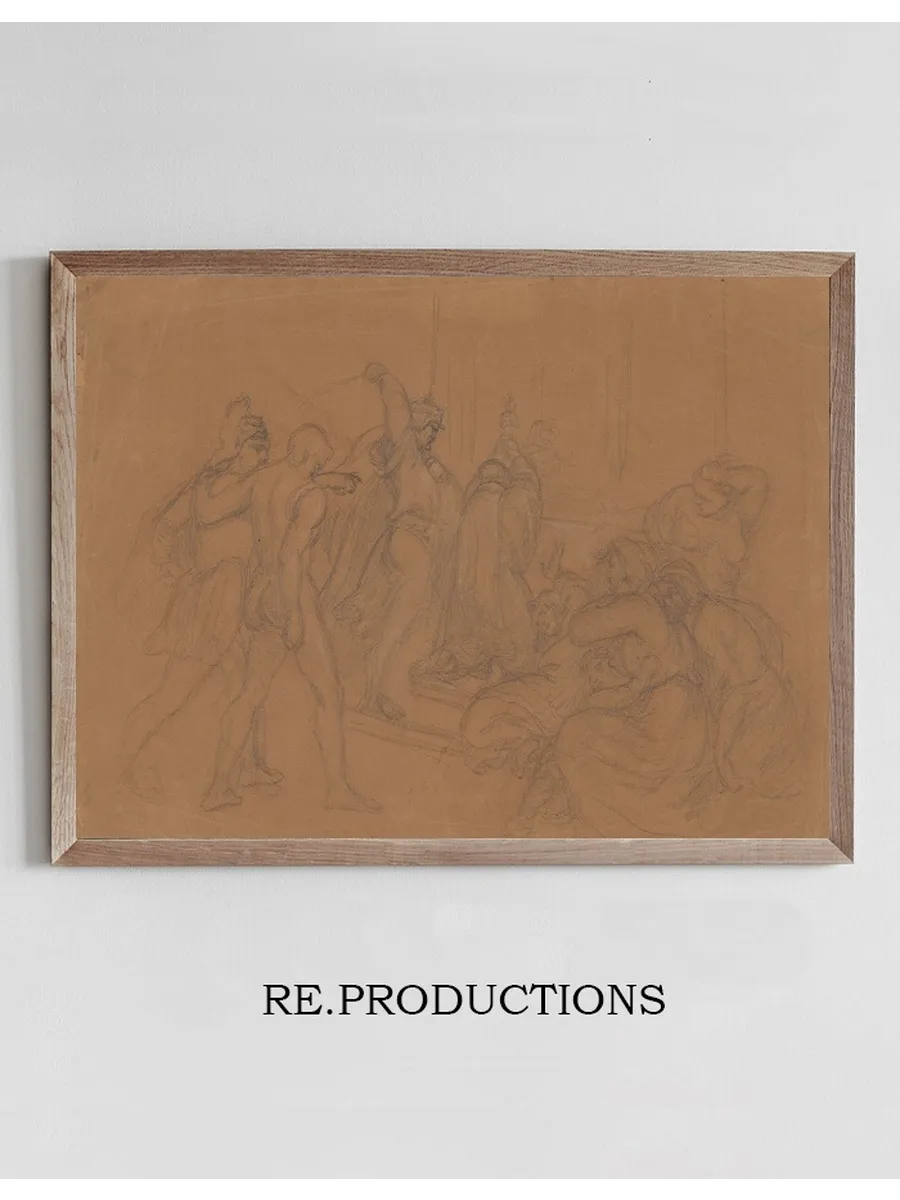 Sketch of the Composition Martyrdom of St. Stanislaus