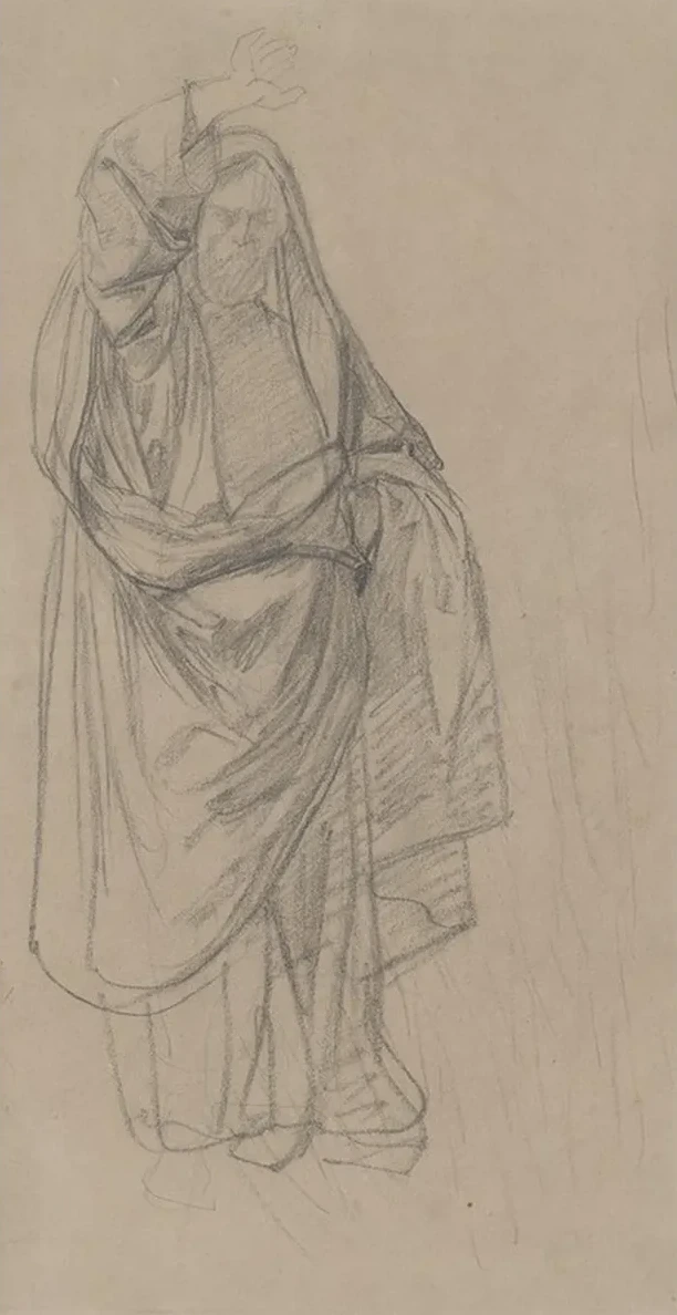 Sketch of the High Priest to the Painting Martyrdom of St. Matthias