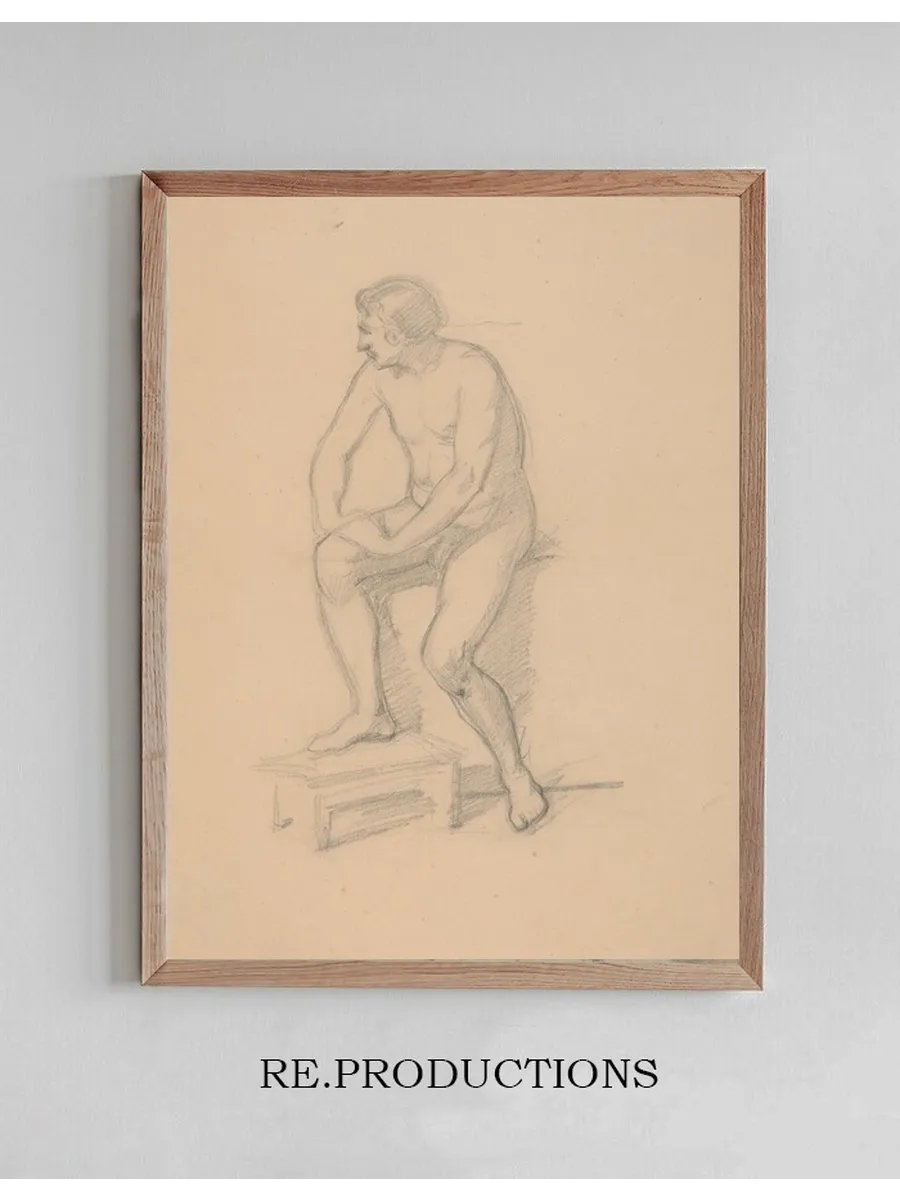 Sketch of the King Figure for the Painting Death of Barbara Radziwi