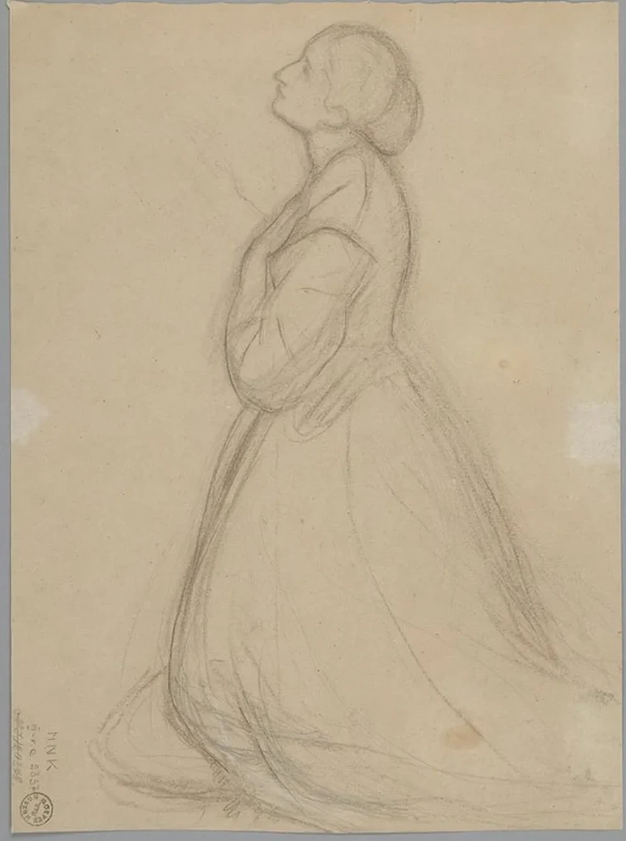 Sketch of the Queen Figure for the Painting Queen Jadwiga's Oath