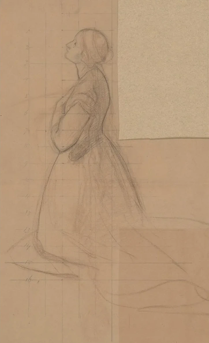 Sketch of the Queen Figure for the Painting Queen Jadwiga's Oath